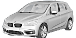BMW F45 B2025 Fault Code